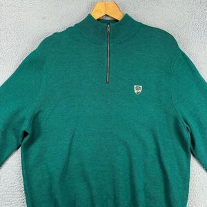 Polo Golf Ralph Lauren Merino Wool Pullover Sweater Mens XL Green‎ Quarter Zip